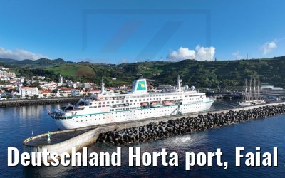 Deutschland Horta port, Faial Acores