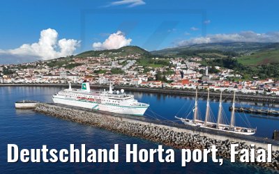 Deutschland Horta port, Faial Acores