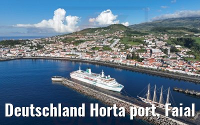 Deutschland Horta port, Faial Acores