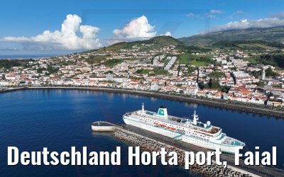 Deutschland Horta port, Faial Acores