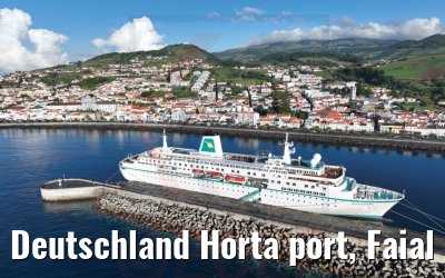 Deutschland Horta port, Faial Acores