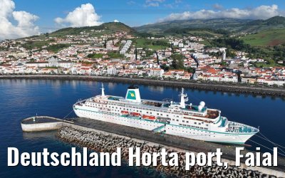 Deutschland Horta port, Faial Acores