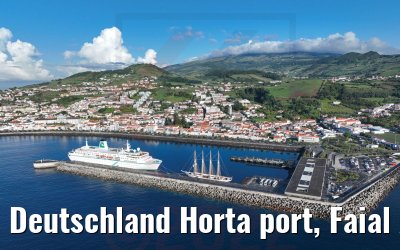 Deutschland Horta port, Faial Acores