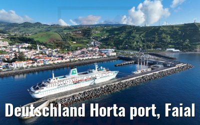 Deutschland Horta port, Faial Acores