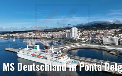MS Deutschland in Ponta Delgada Azoren