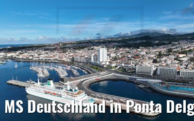 MS Deutschland in Ponta Delgada Azoren