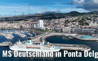 MS Deutschland in Ponta Delgada Azoren