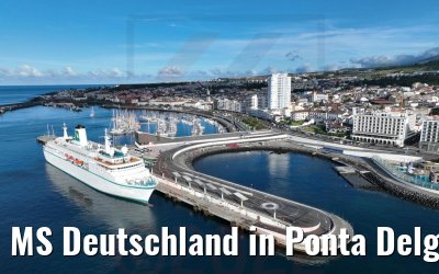 MS Deutschland in Ponta Delgada Azoren