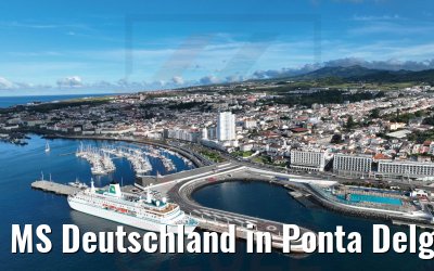 MS Deutschland in Ponta Delgada Azoren