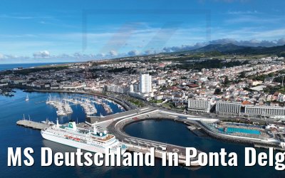 MS Deutschland in Ponta Delgada Azoren