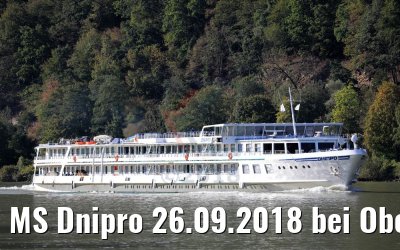 MS Dnipro 26.09.2018 bei Obernzell