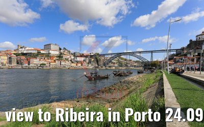 view to Ribeira in Porto 24.09.2020