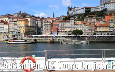 Auslaufen MS Douro Cruiser Porto 25.09.2020