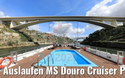 Auslaufen MS Douro Cruiser Porto 25.09.2020