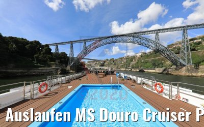 Auslaufen MS Douro Cruiser Porto 25.09.2020
