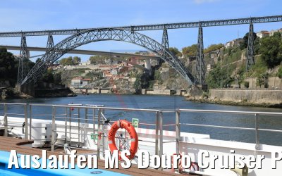 Auslaufen MS Douro Cruiser Porto 25.09.2020