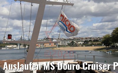 Auslaufen MS Douro Cruiser Porto 25.09.2020