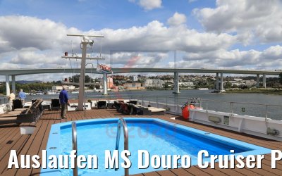 Auslaufen MS Douro Cruiser Porto 25.09.2020