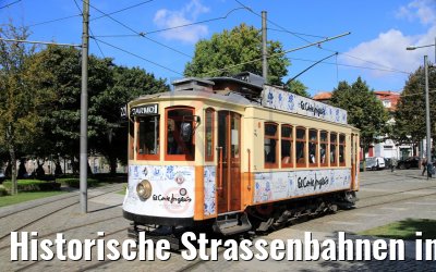 Historische Strassenbahnen in Porto 25.09.2020