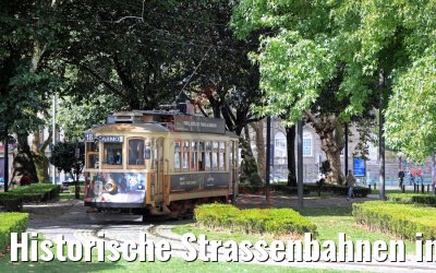 Historische Strassenbahnen in Porto 25.09.2020