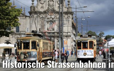 Historische Strassenbahnen in Porto 25.09.2020