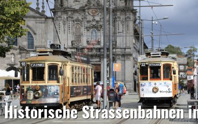 Historische Strassenbahnen in Porto 25.09.2020