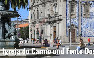 Igreja do Carmo und Fonte Dos Leoes Porto 25.09.2020