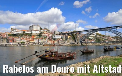 Rabelos am Douro mit Altstadt Ribeira Porto 25.09.2020