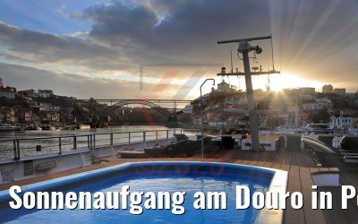 Sonnenaufgang am Douro in Porto MS Douro Cruiser 25.09.2020