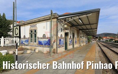 Historischer Bahnhof Pinhao Portugal 28.09.2020