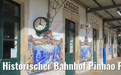 Historischer Bahnhof Pinhao Portugal 28.09.2020