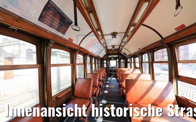 Innenansicht historische Strassenbahn Porto 30.09.2020