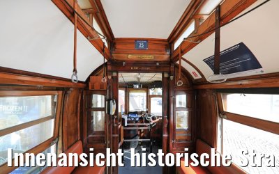 Innenansicht historische Strassenbahn Porto 30.09.2020