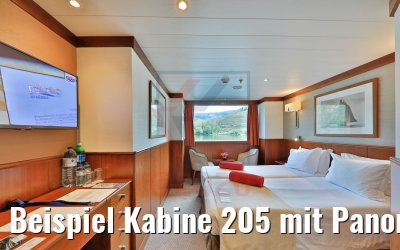 Beispiel Kabine 205 mit Panoramafenster MS Douro Cruiser