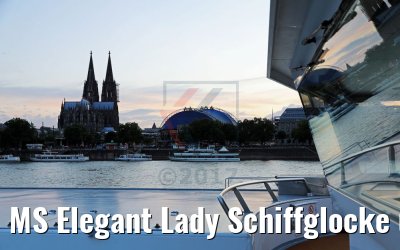MS Elegant Lady Schiffglocke und Kölner Dom 09.08.2017