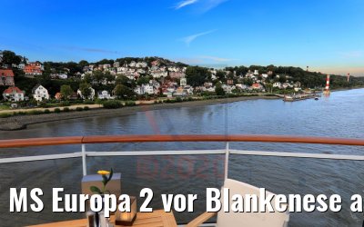 MS Europa 2 vor Blankenese am 30.07.2020