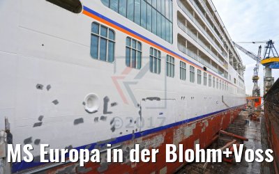 MS Europa in der Blohm+Voss Werft 17.09.2017