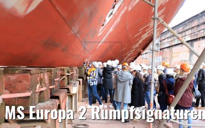 MS Europa 2 Rumpfsignaturen Werft 17.09.2017