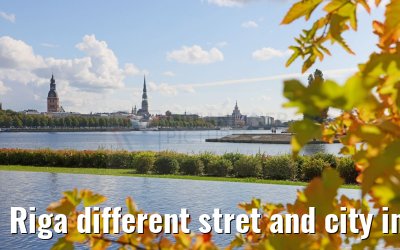 Riga different stret and city impressions 01.09.2024
