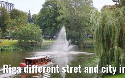 Riga different stret and city impressions 01.09.2024