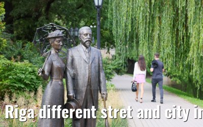Riga different stret and city impressions 01.09.2024