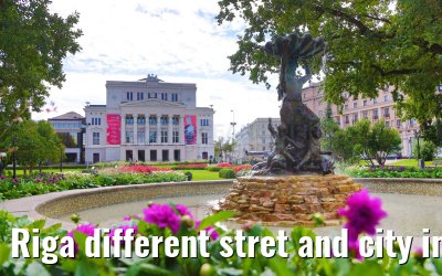 Riga different stret and city impressions 01.09.2024