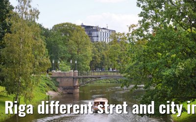 Riga different stret and city impressions 01.09.2024