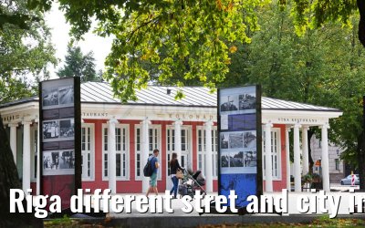 Riga different stret and city impressions 01.09.2024