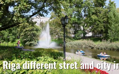 Riga different stret and city impressions 01.09.2024