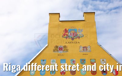 Riga different stret and city impressions 01.09.2024
