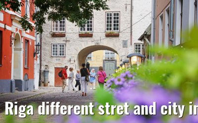 Riga different stret and city impressions 01.09.2024