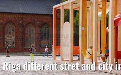 Riga different stret and city impressions 01.09.2024