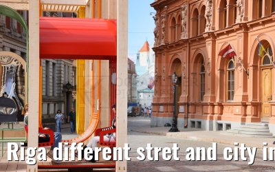 Riga different stret and city impressions 01.09.2024