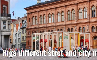 Riga different stret and city impressions 01.09.2024